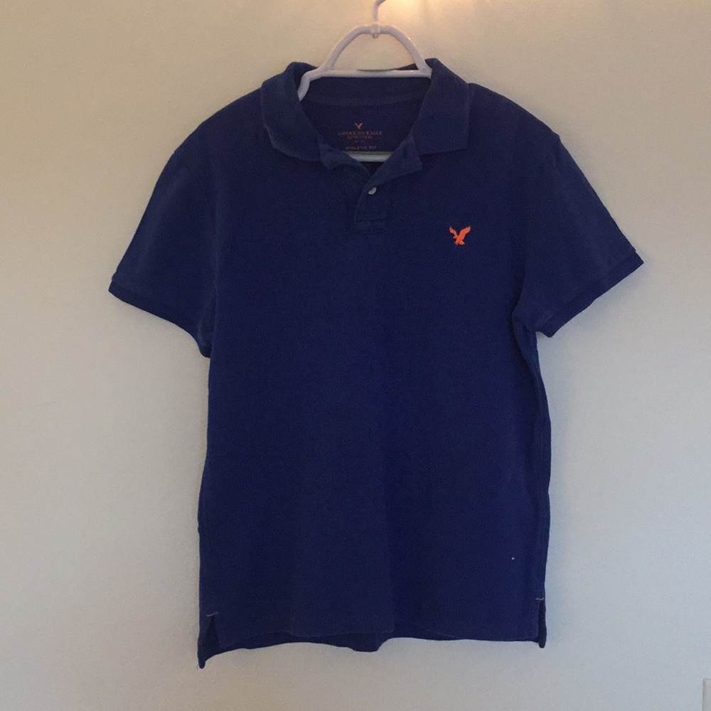 Blue American Eagle Polo - Men’s